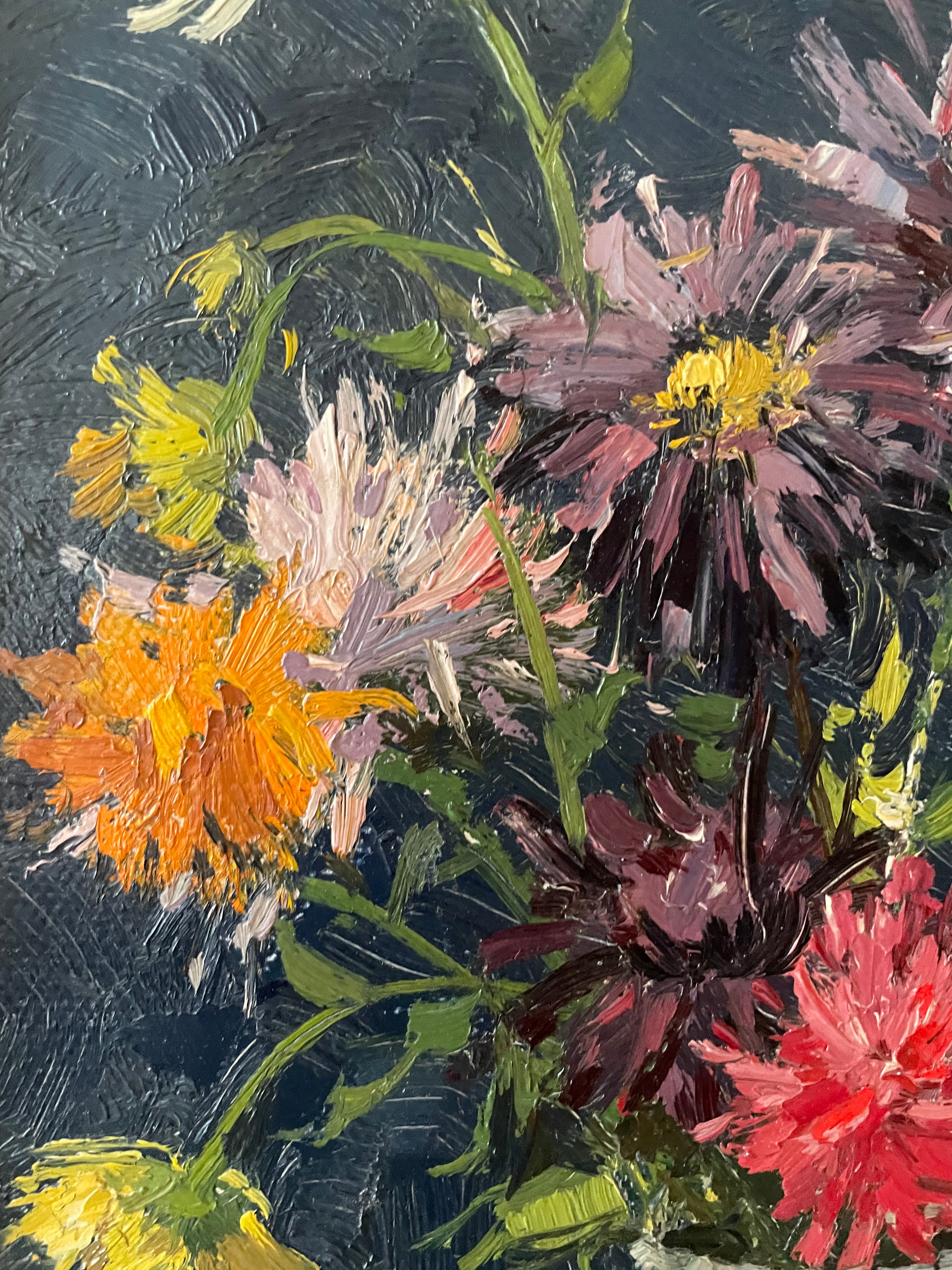 Summer Flowers in White Vase