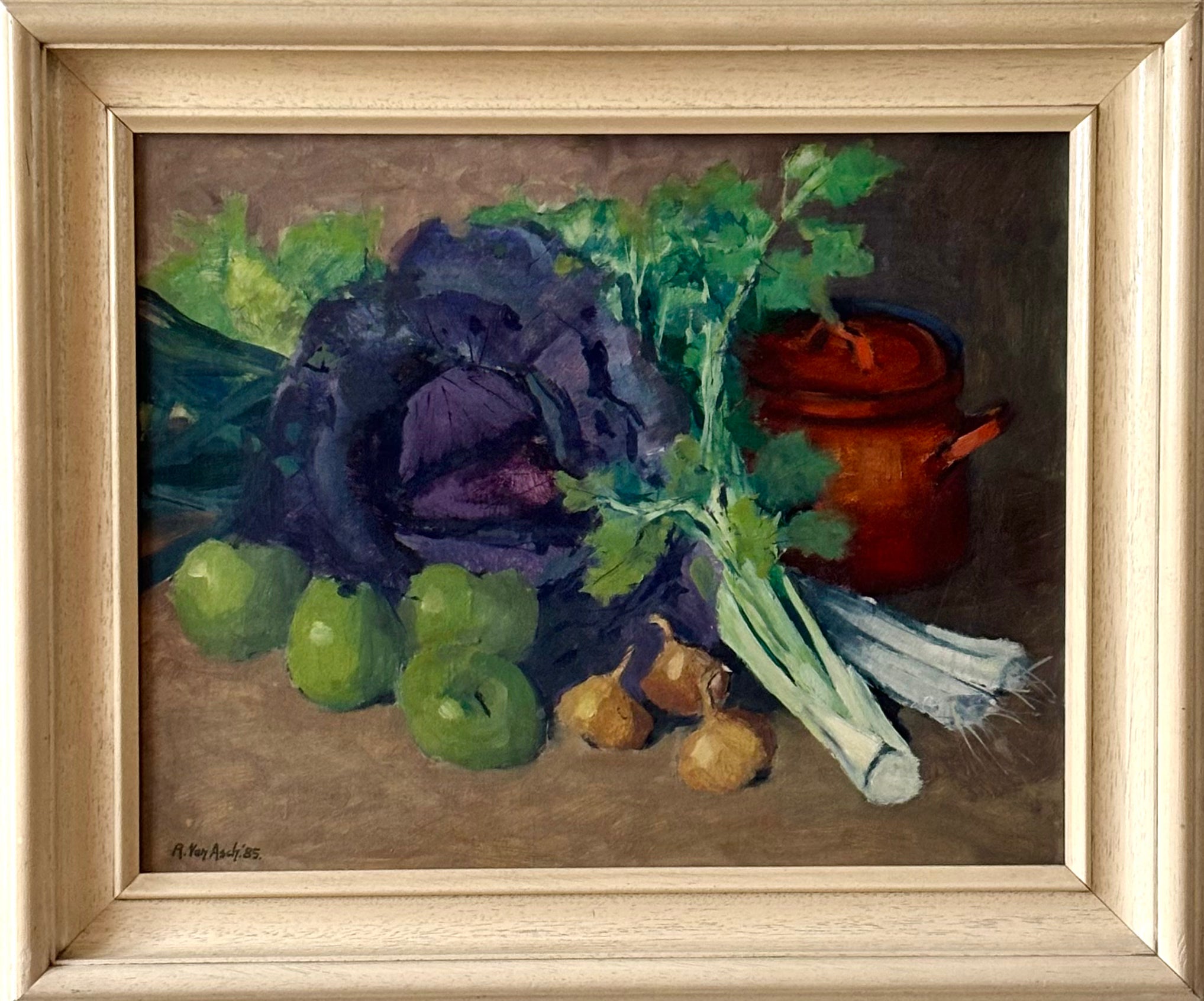 Still Life with Vegetables and Red Pot