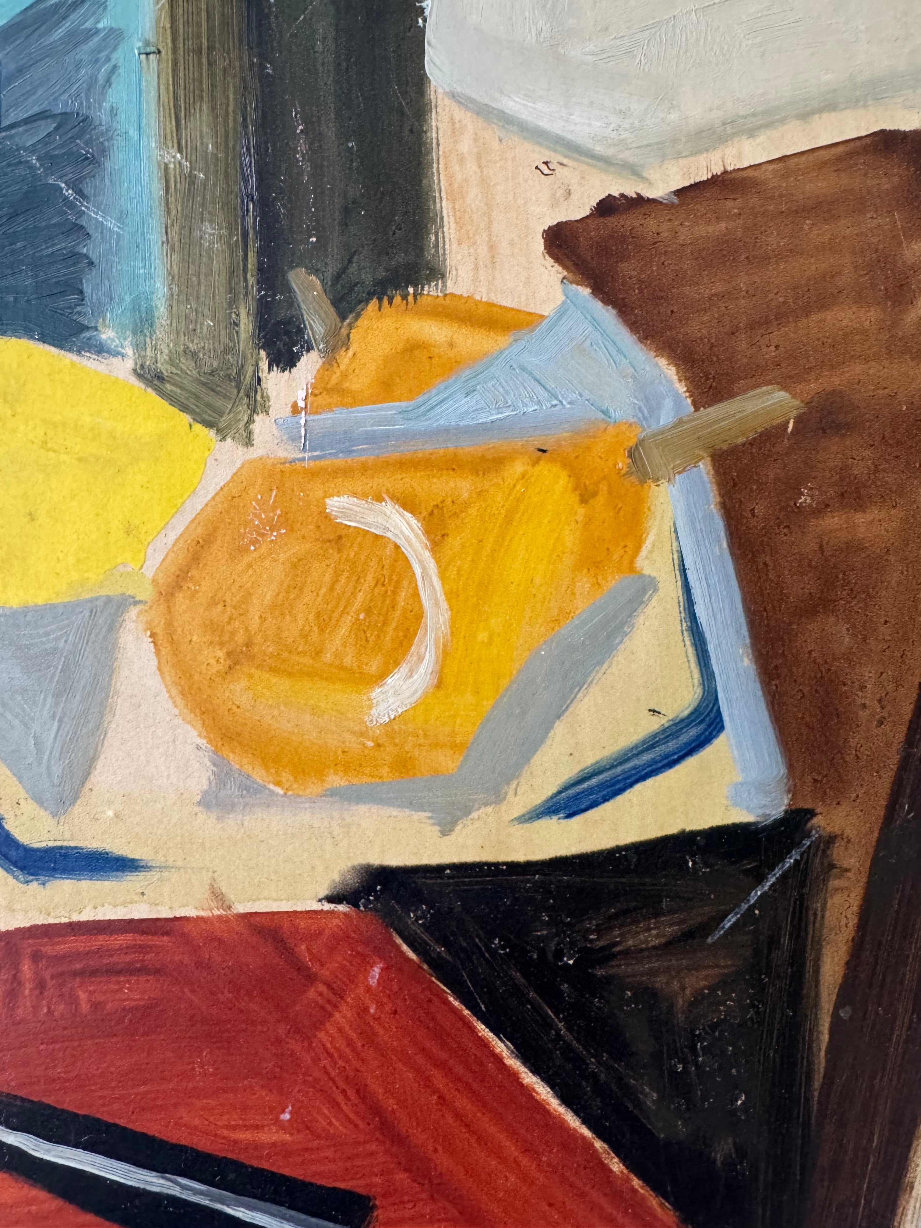 "Cubist" Still Life with Fruit
