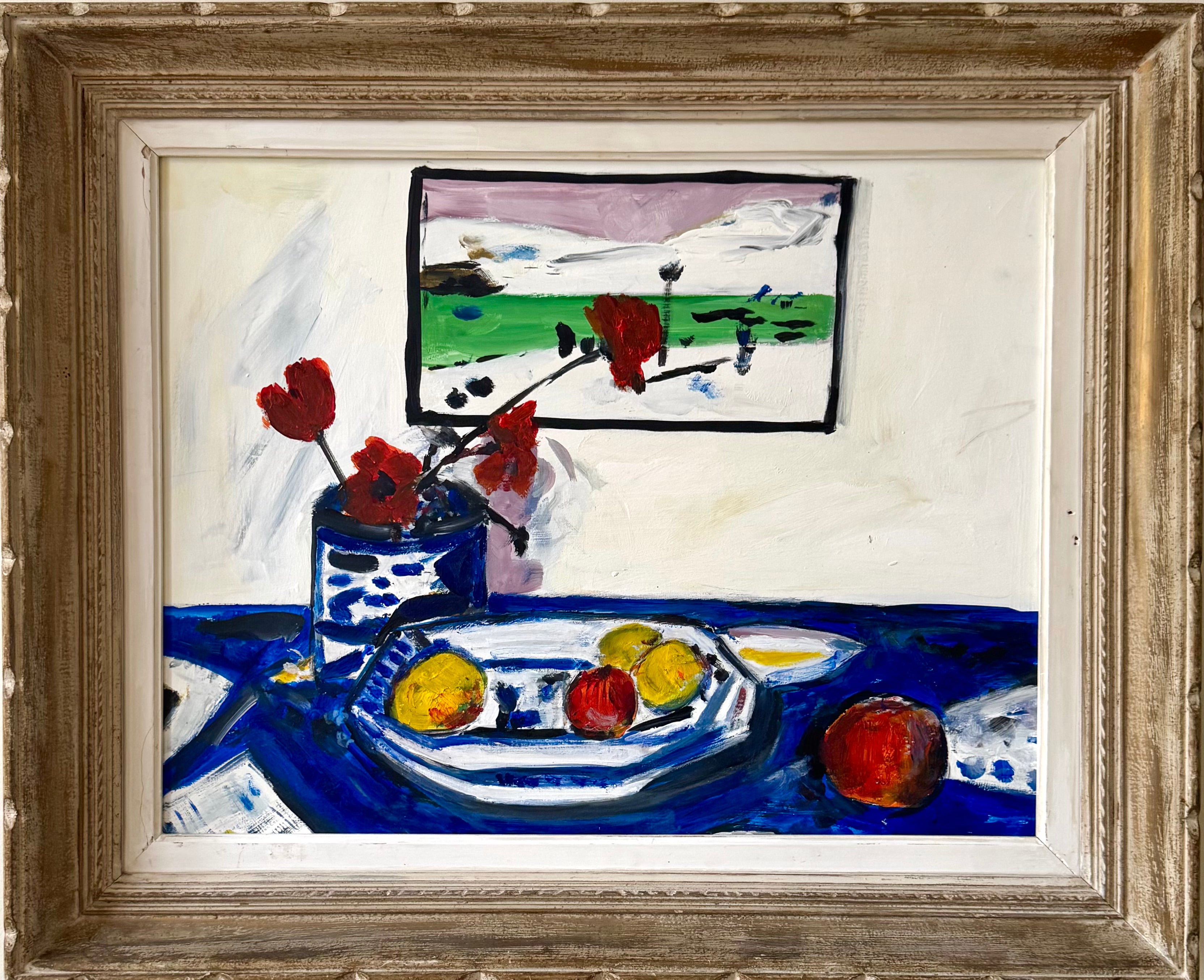 "Cornish School" Still Life with Poppies
