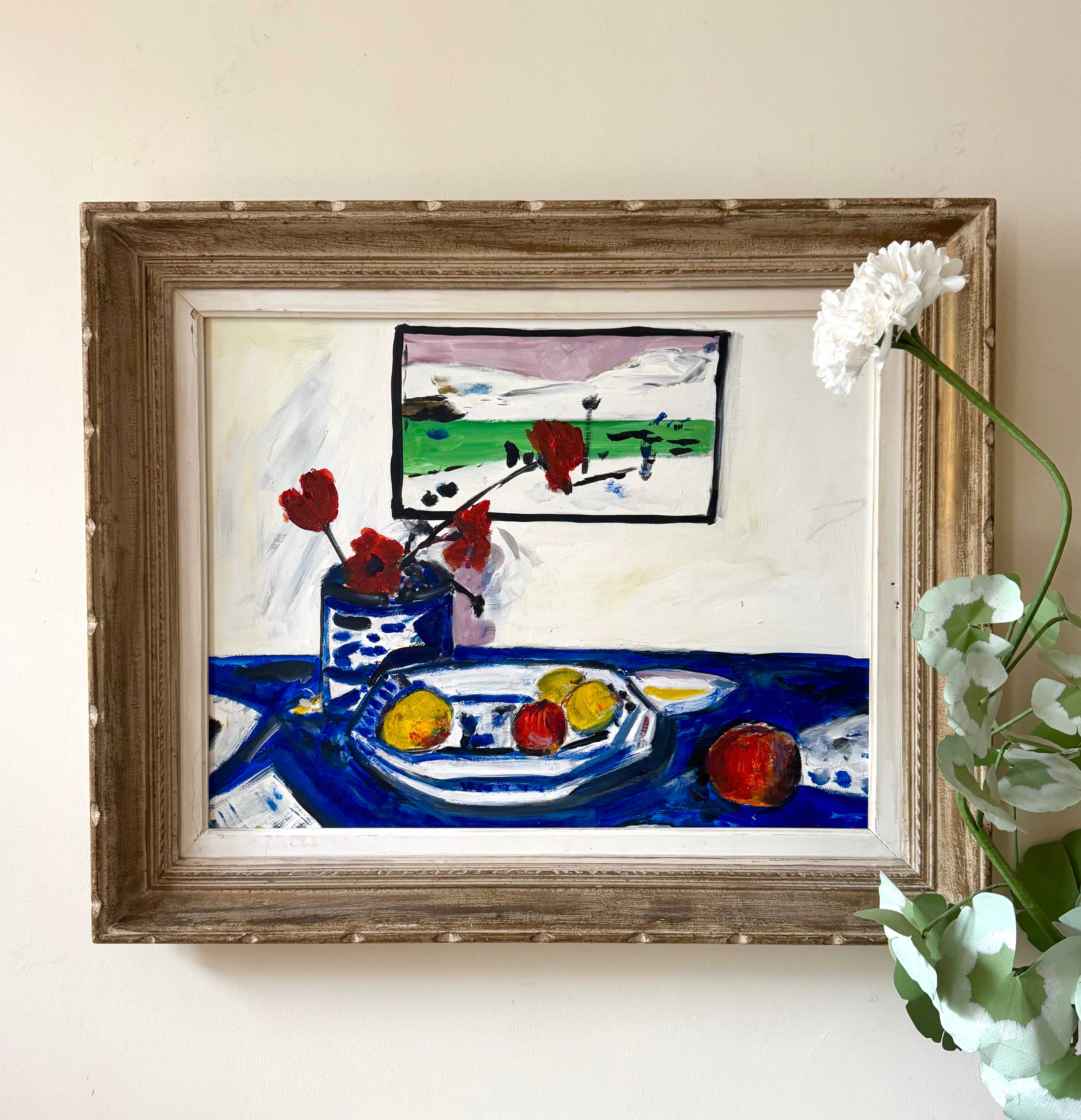 "Cornish School" Still Life with Poppies