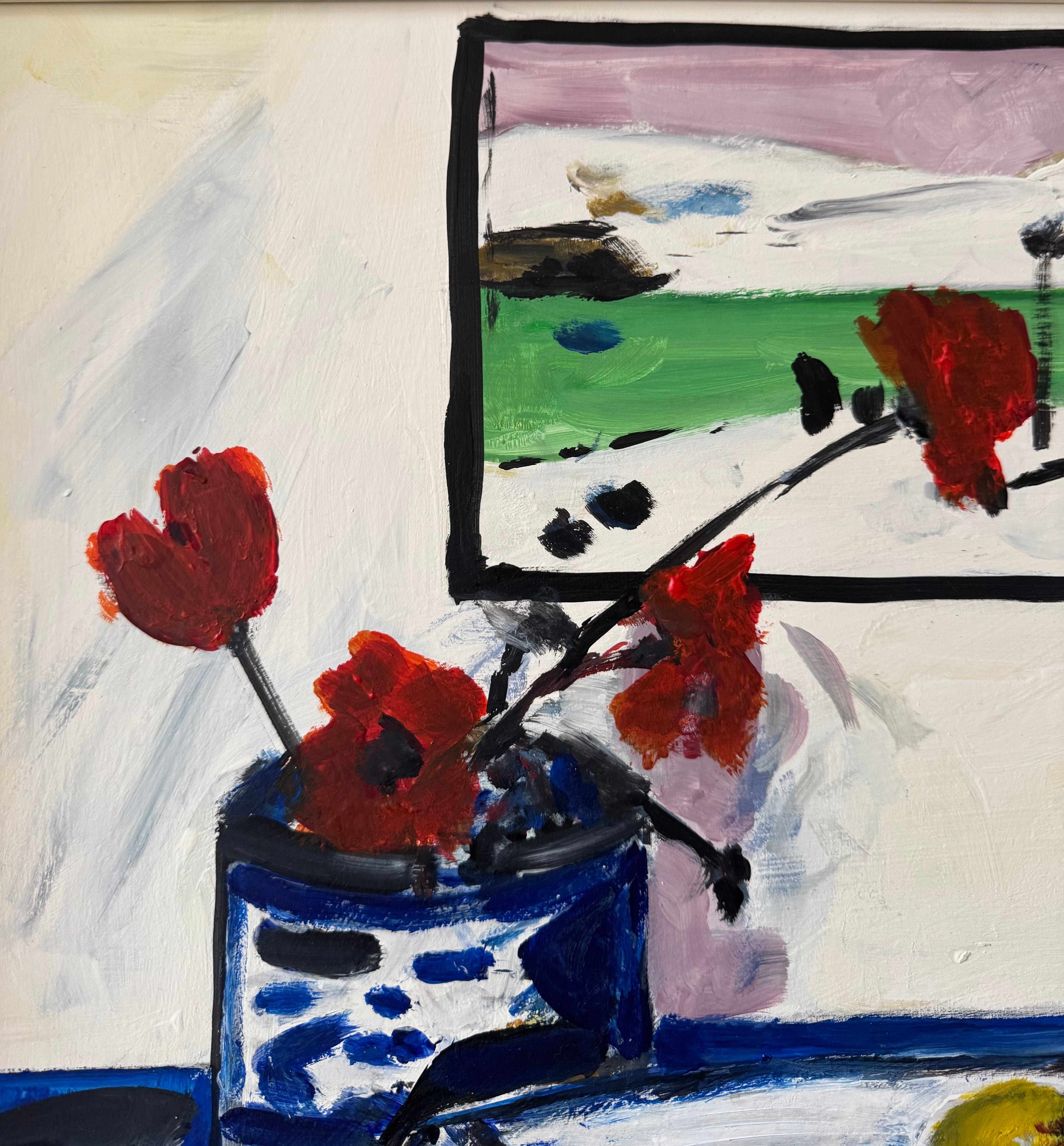 "Cornish School" Still Life with Poppies