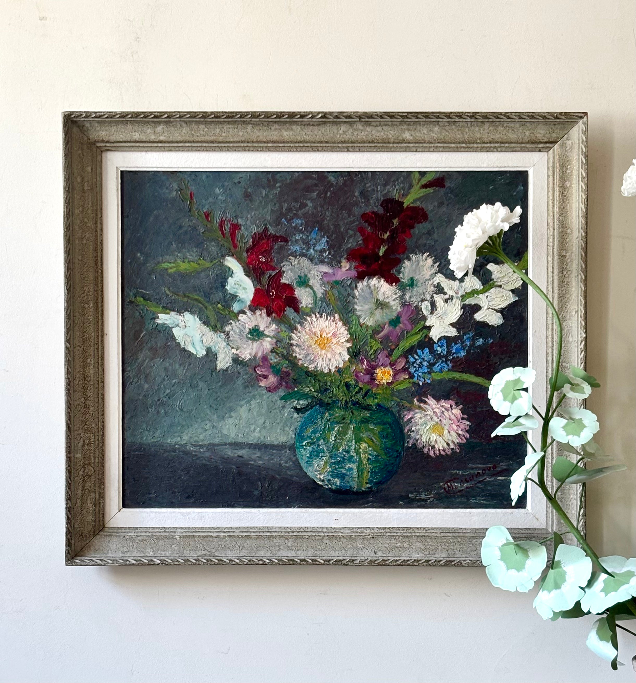 Gladioli and Dahlias