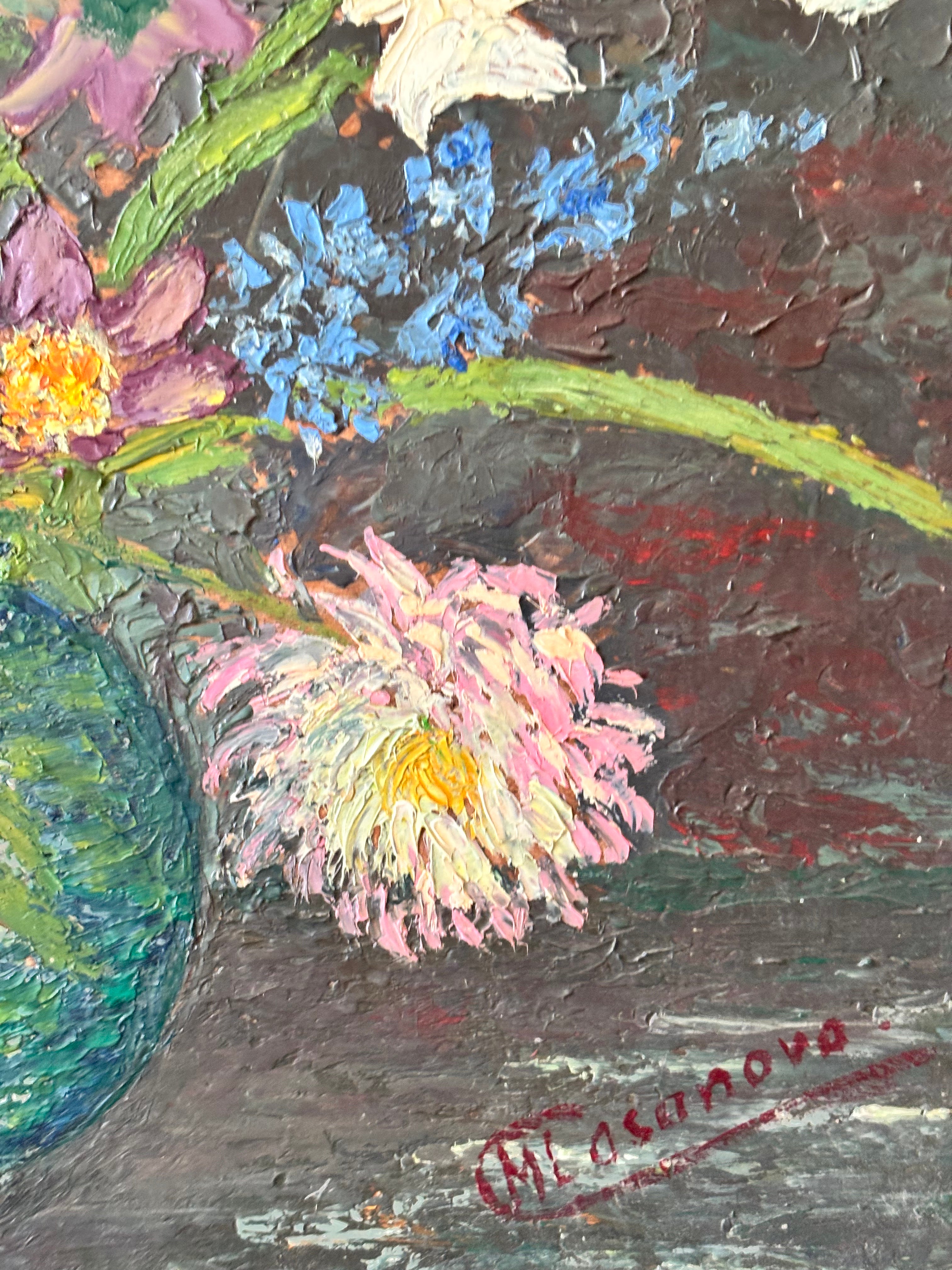 Gladioli and Dahlias
