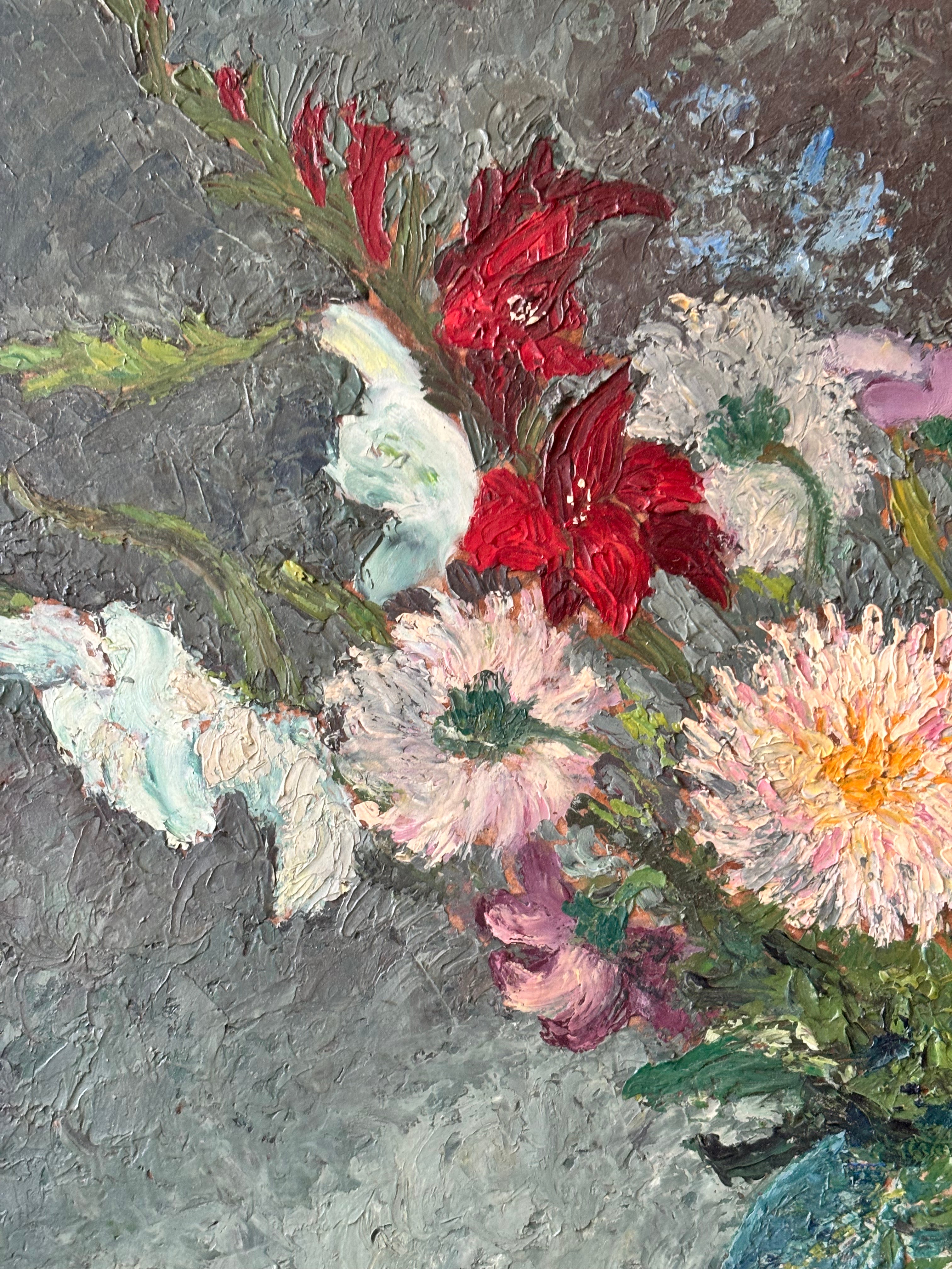 Gladioli and Dahlias