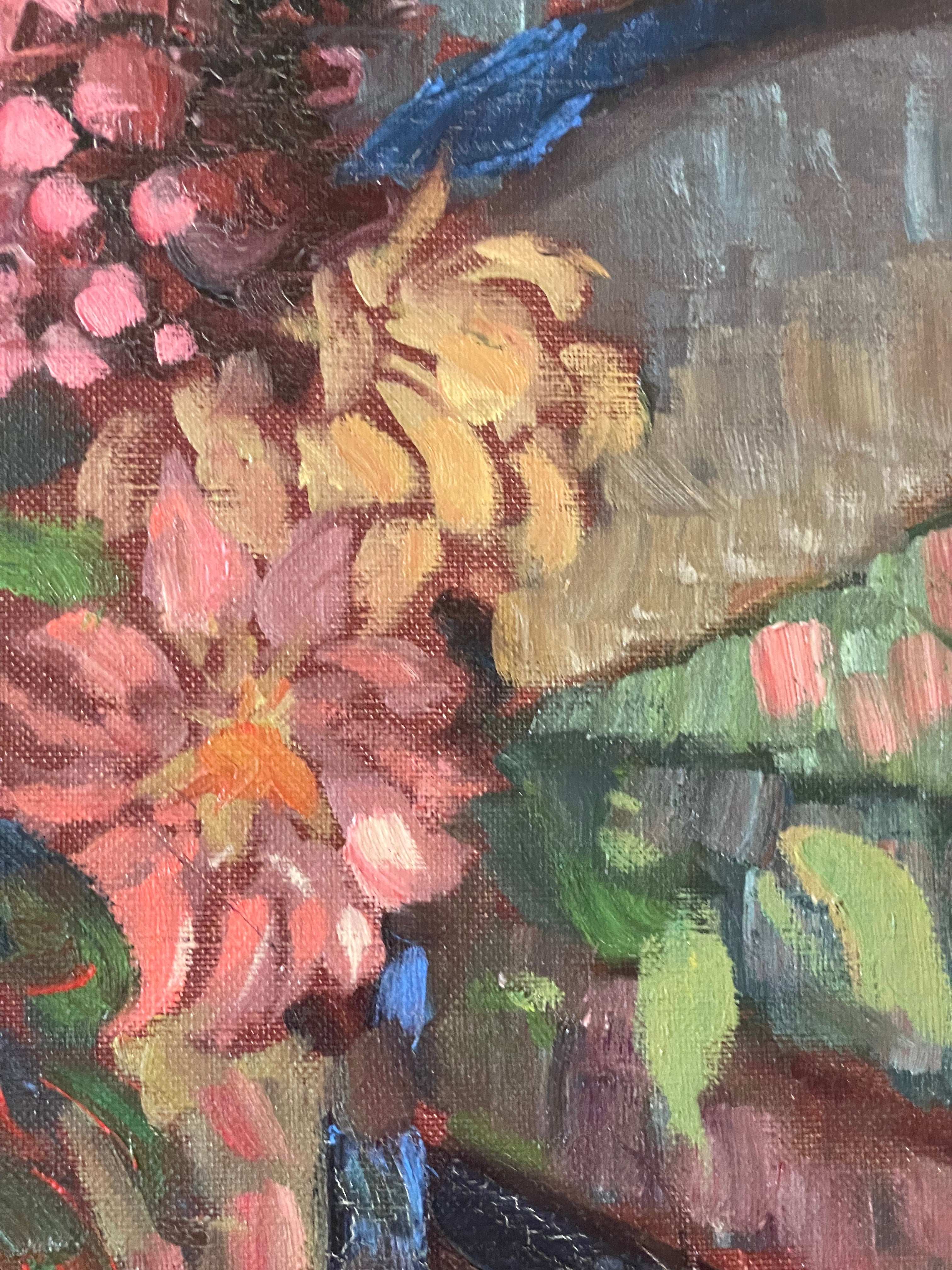 Dahlias on a Table