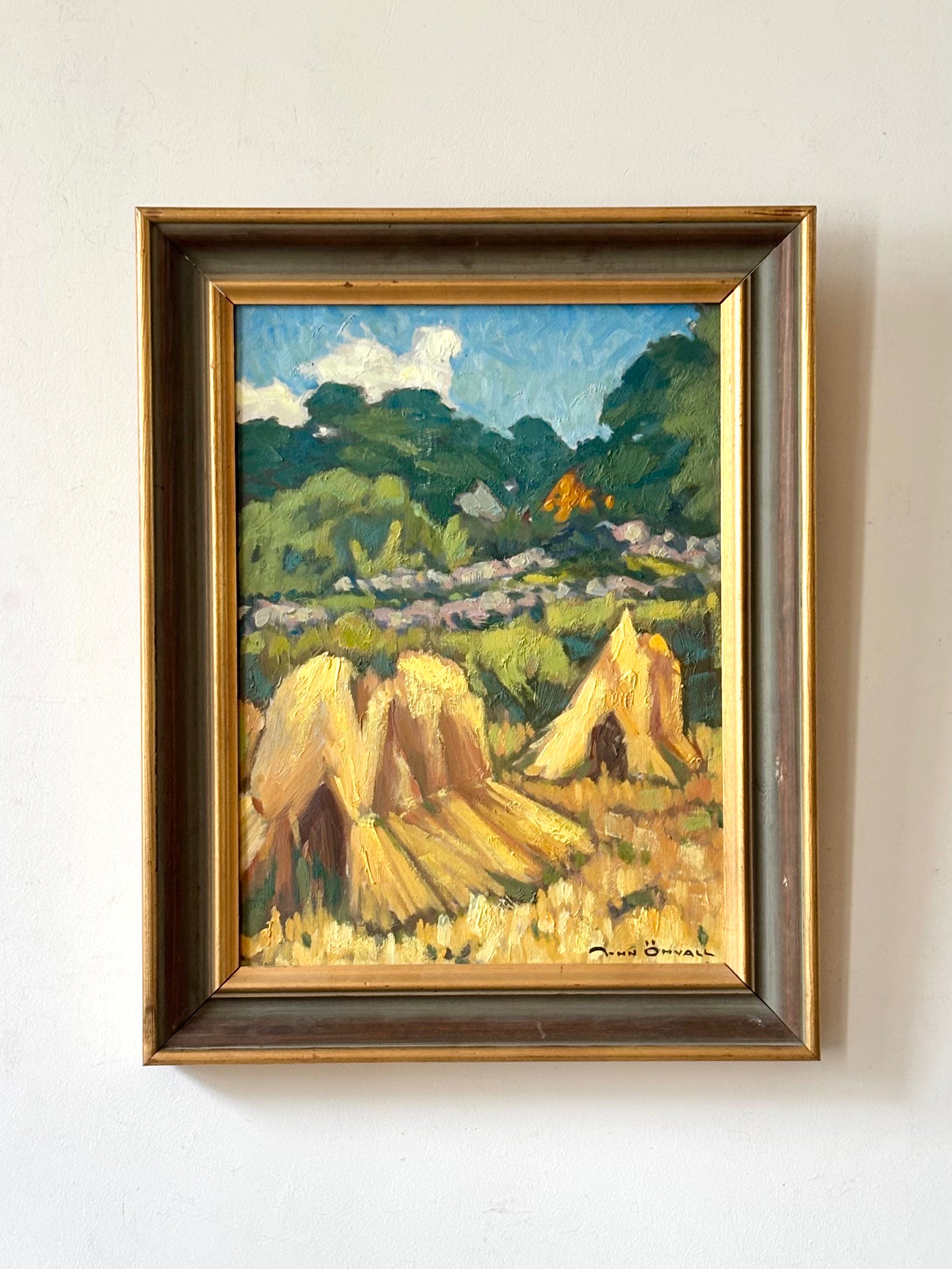 Haystooks and a Blue Sky