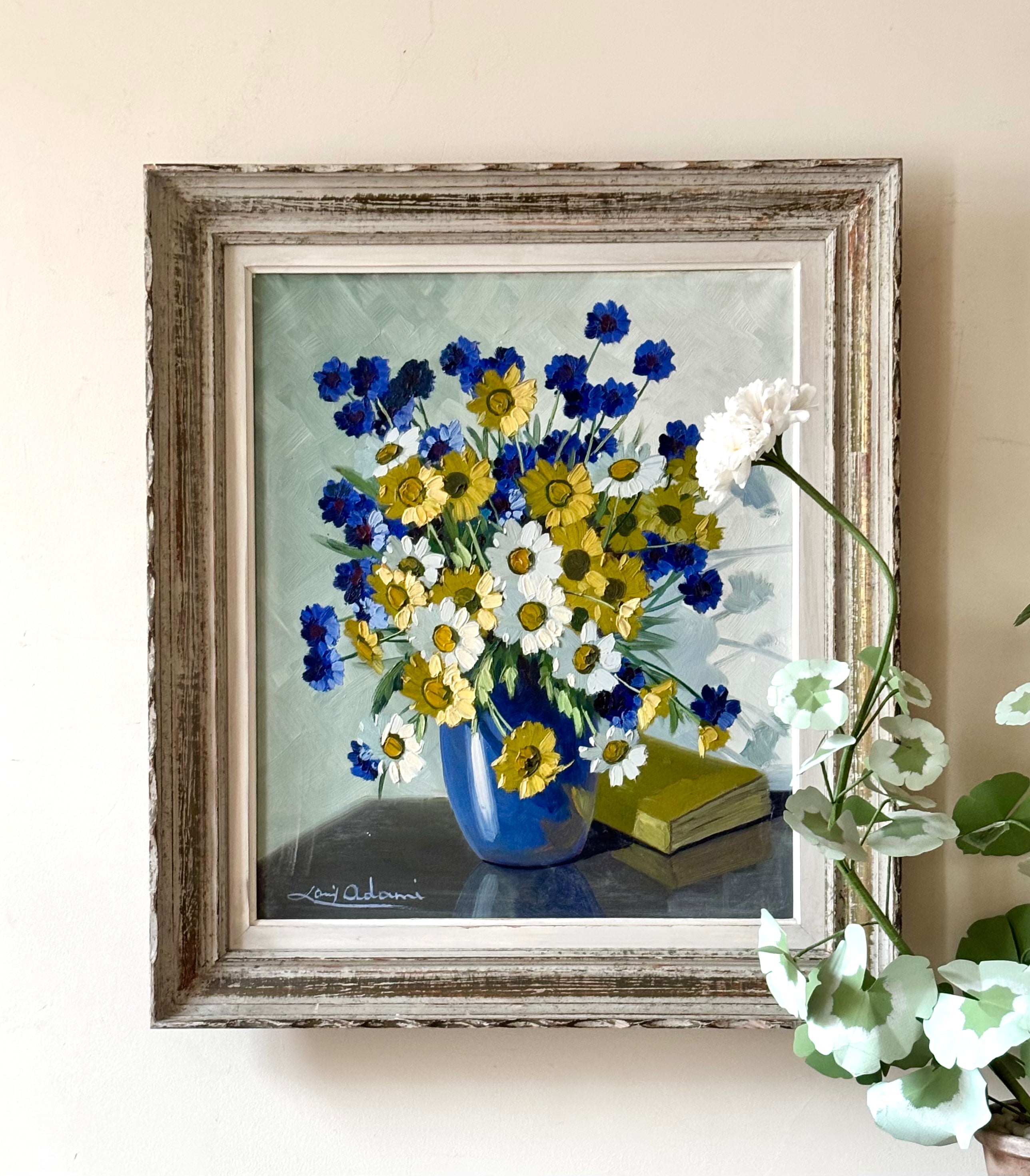 Flowers with Yellow Book