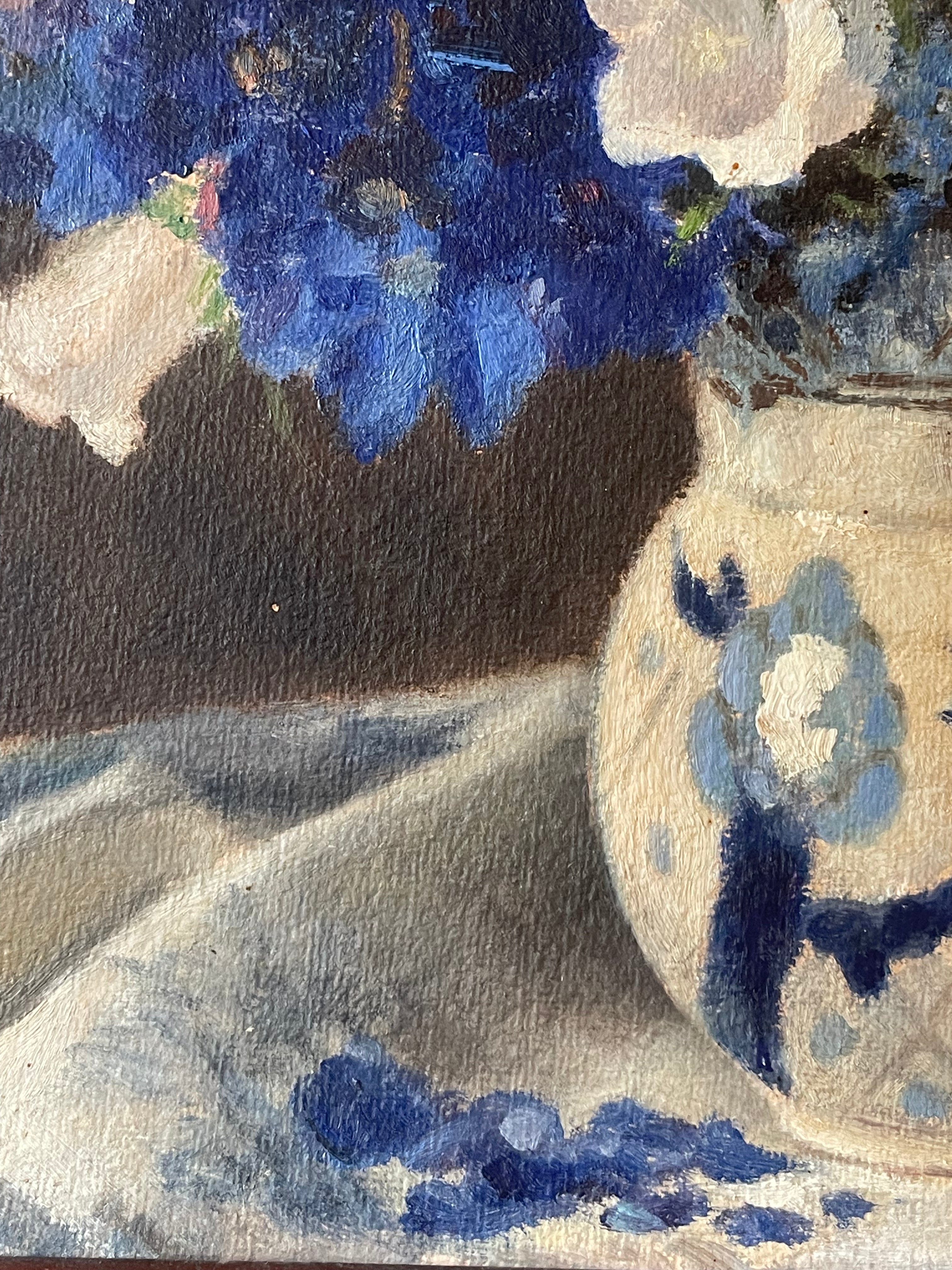 French Delphiniums and Hare's Bells