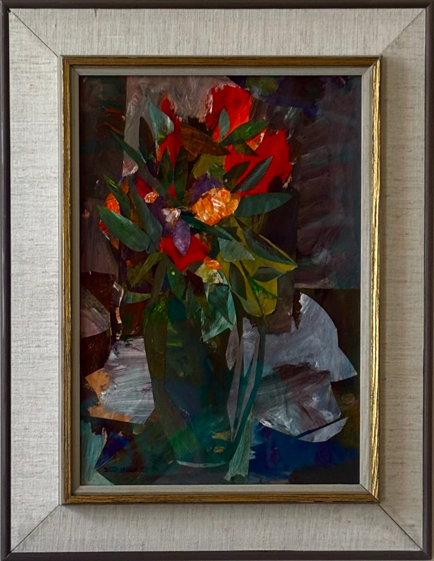 Red Flower Collage