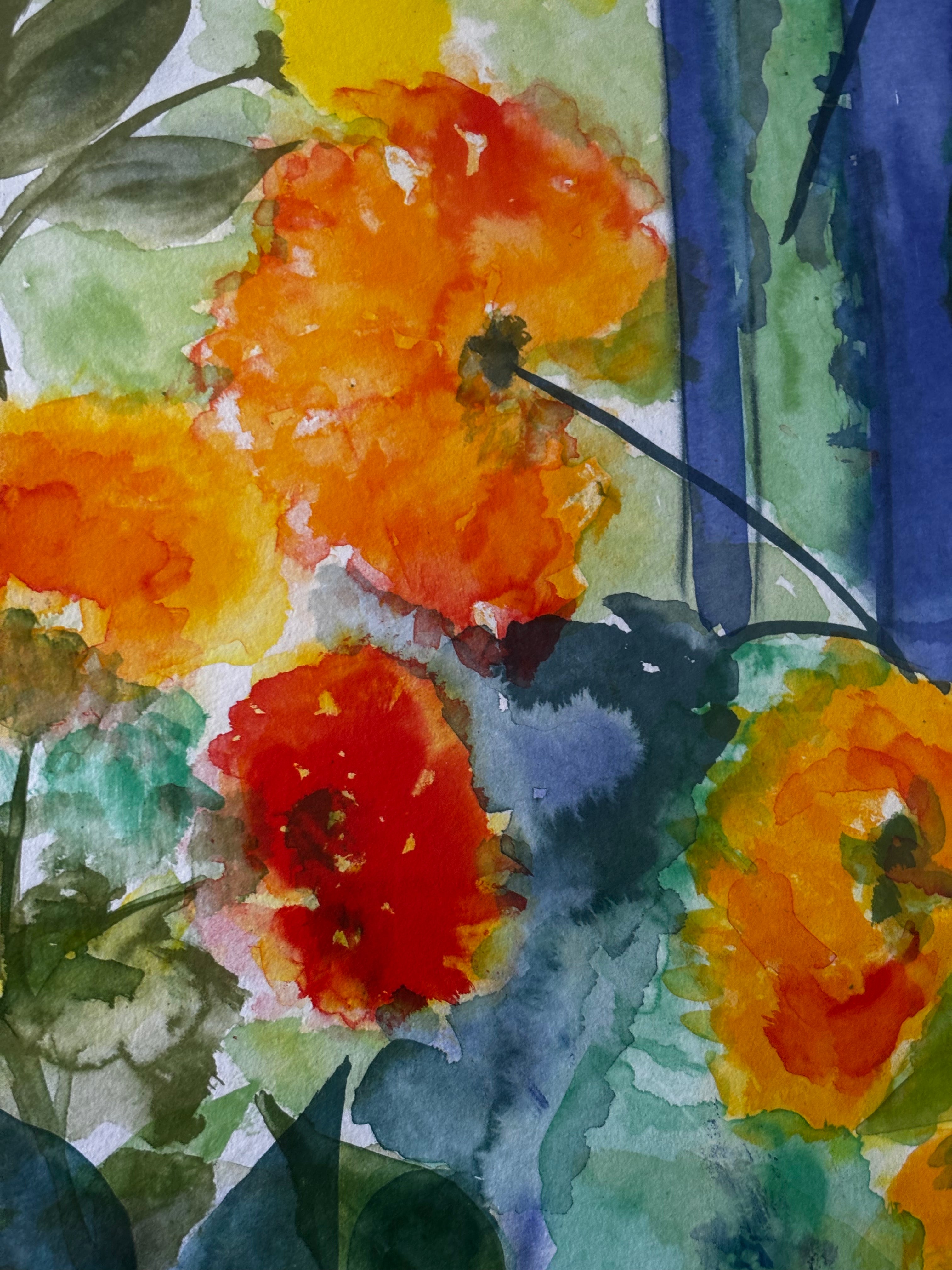 Spring Flowers on the Patio