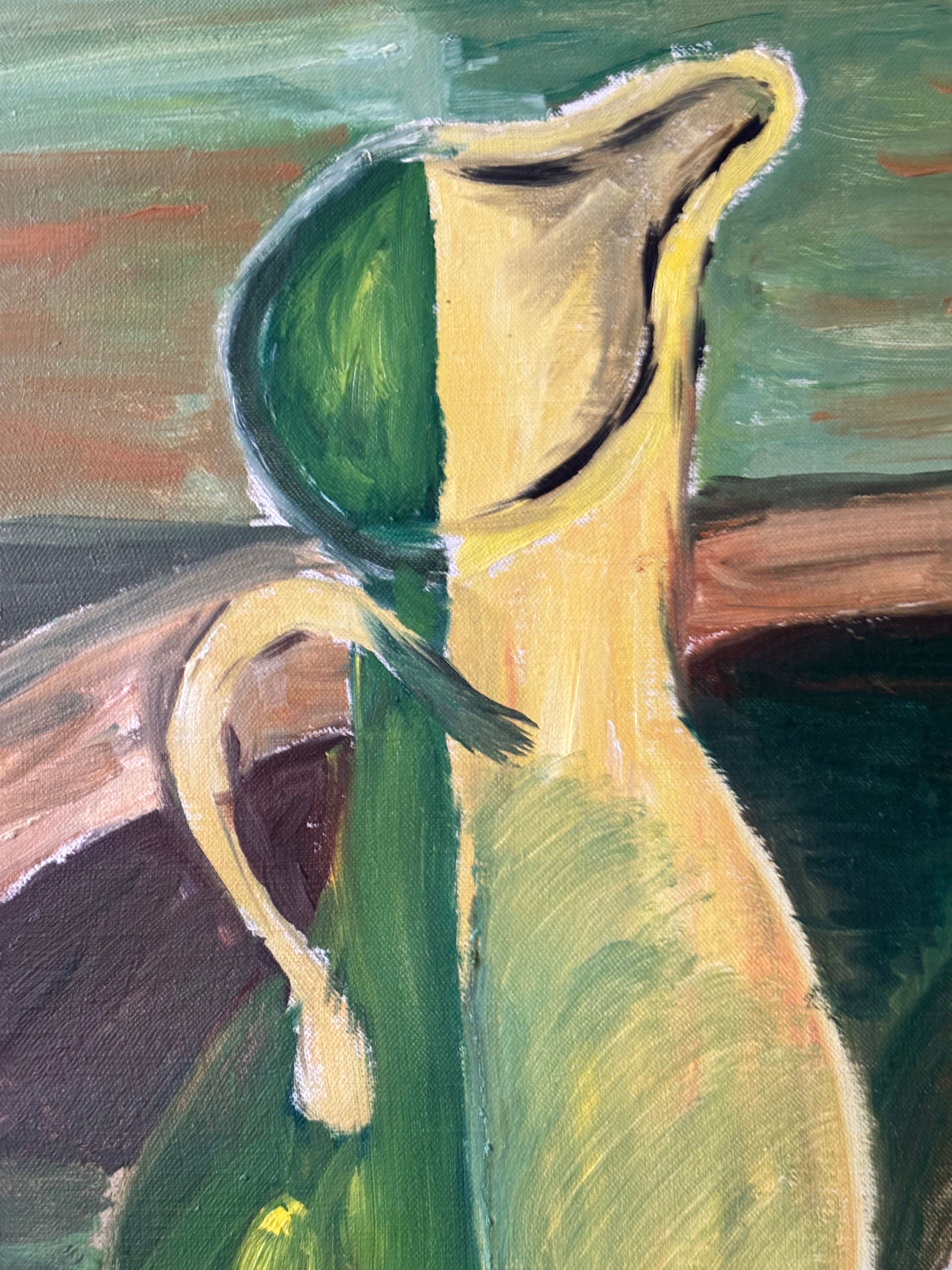 Green Still Life with Lemons