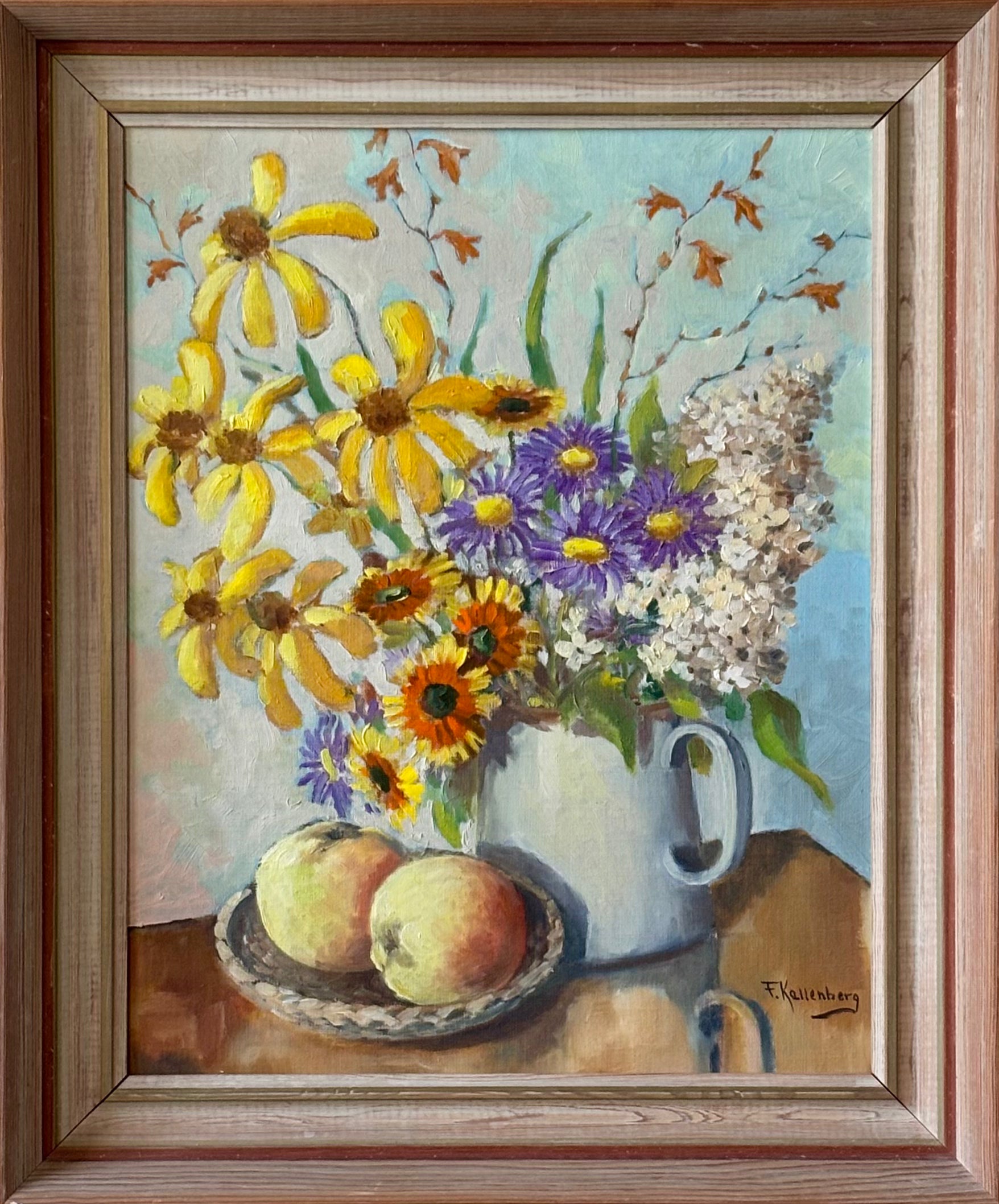 Summer Flowers with Apples