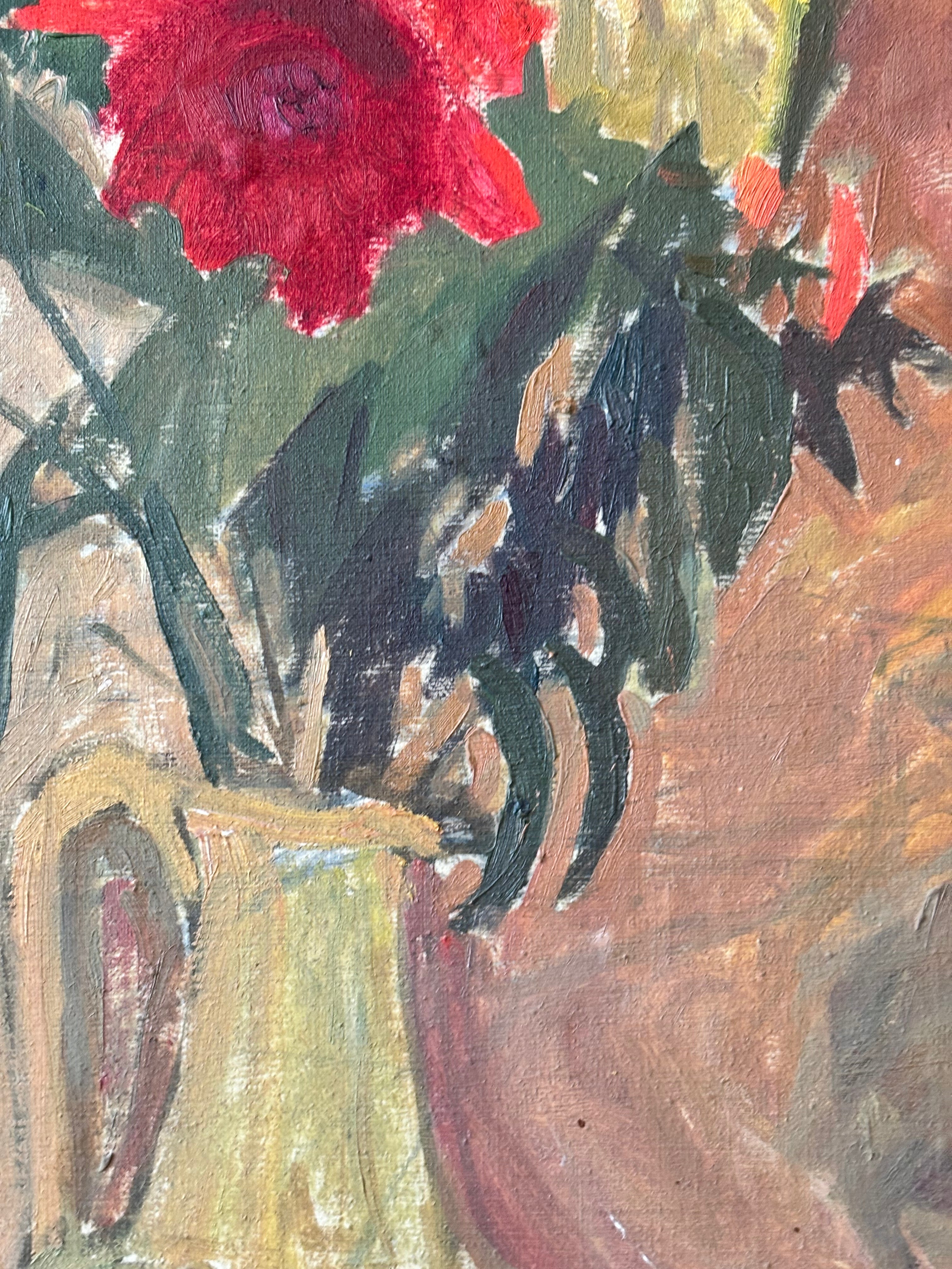 Summer Flowers in a White Jug