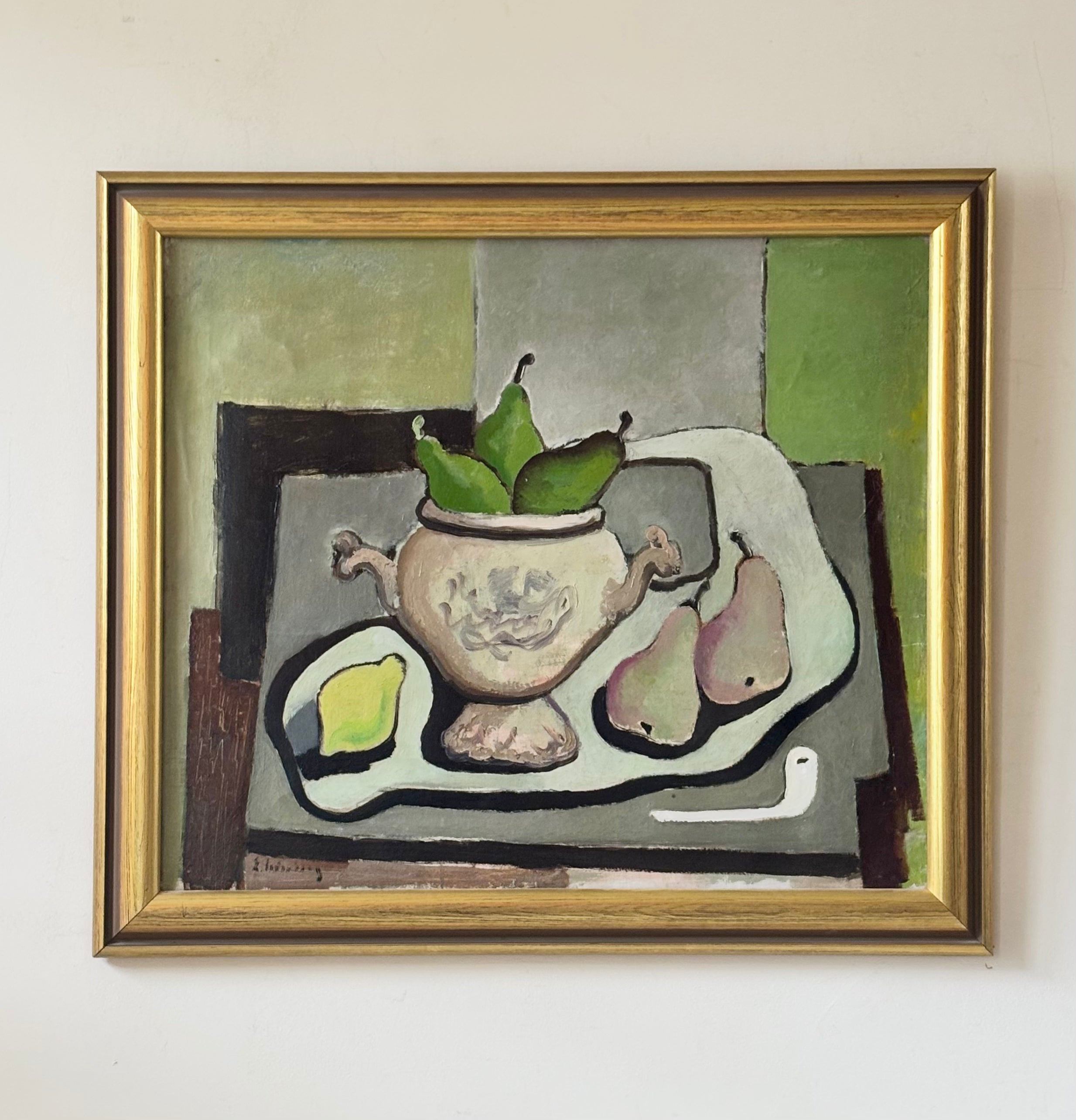 Pears in an Antique Bowl