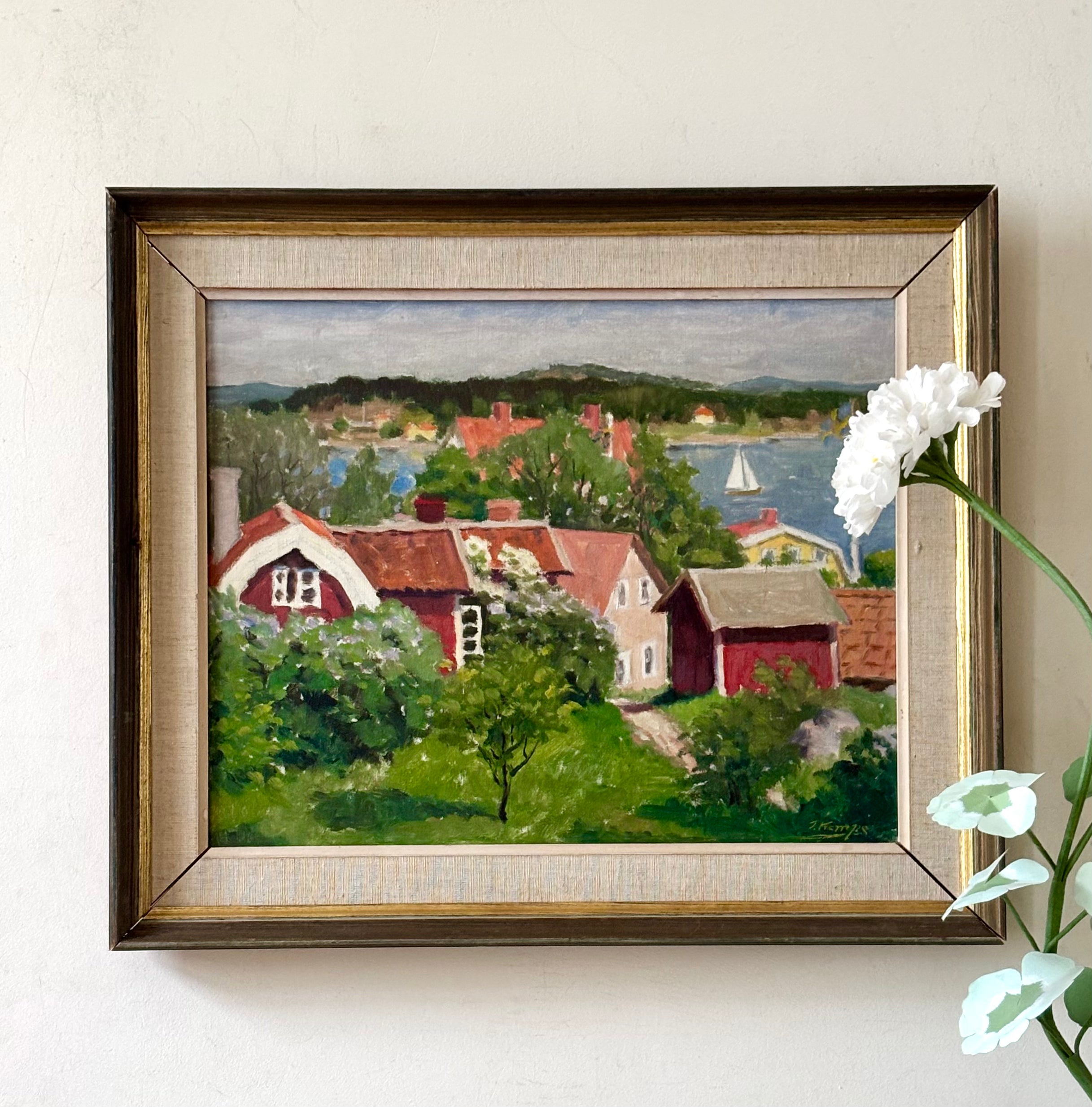 Swedish Village in Spring