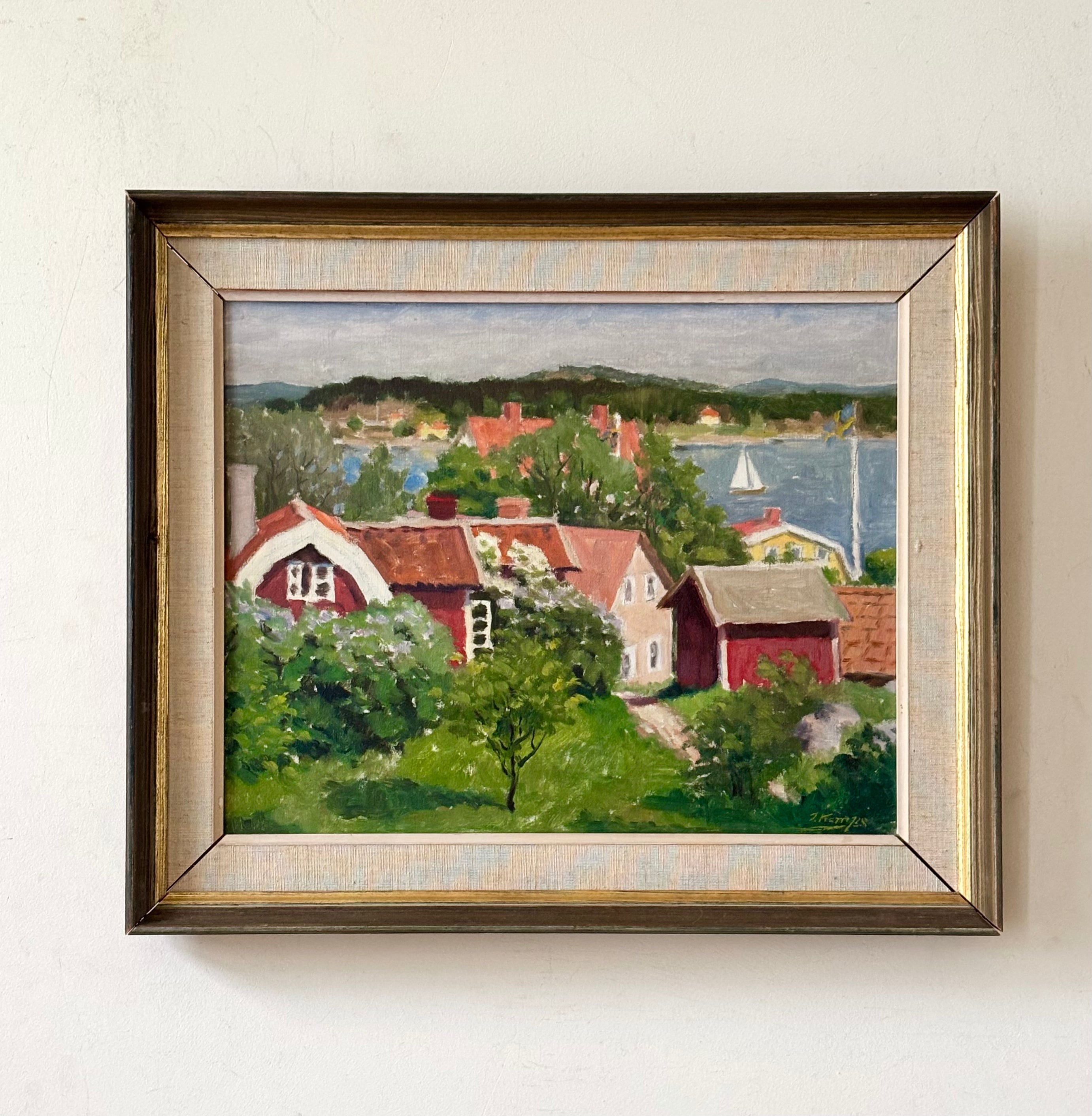 Swedish Village in Spring