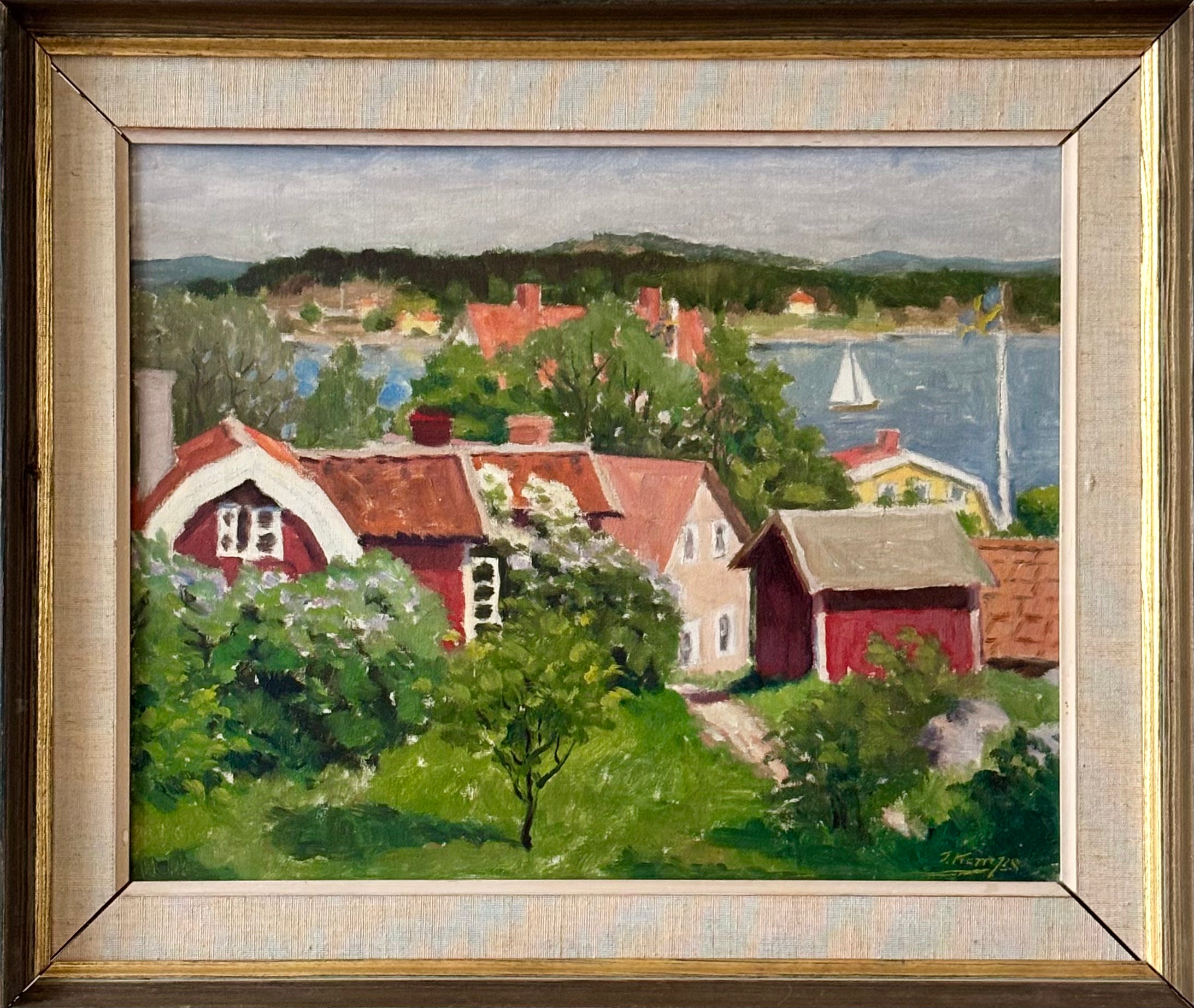 Swedish Village in Spring