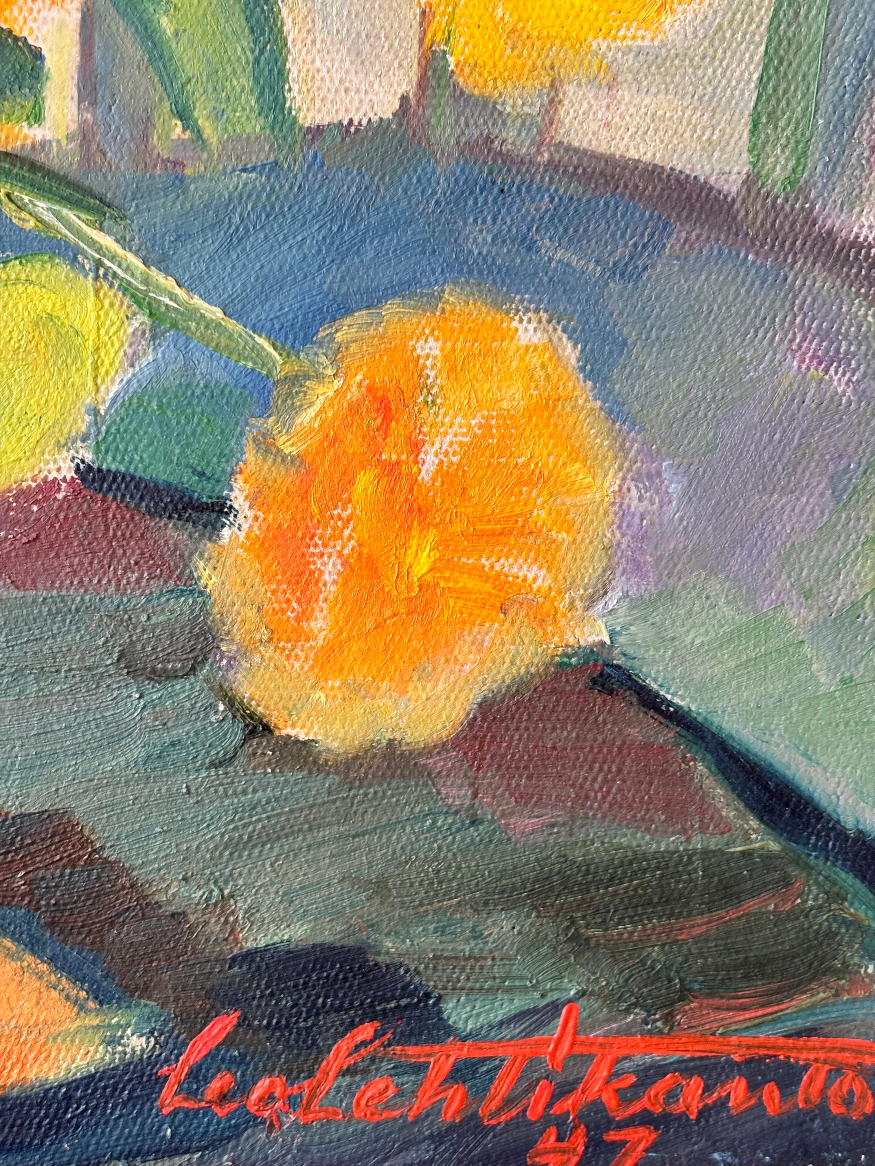 Summer Flowers in a Green Vase