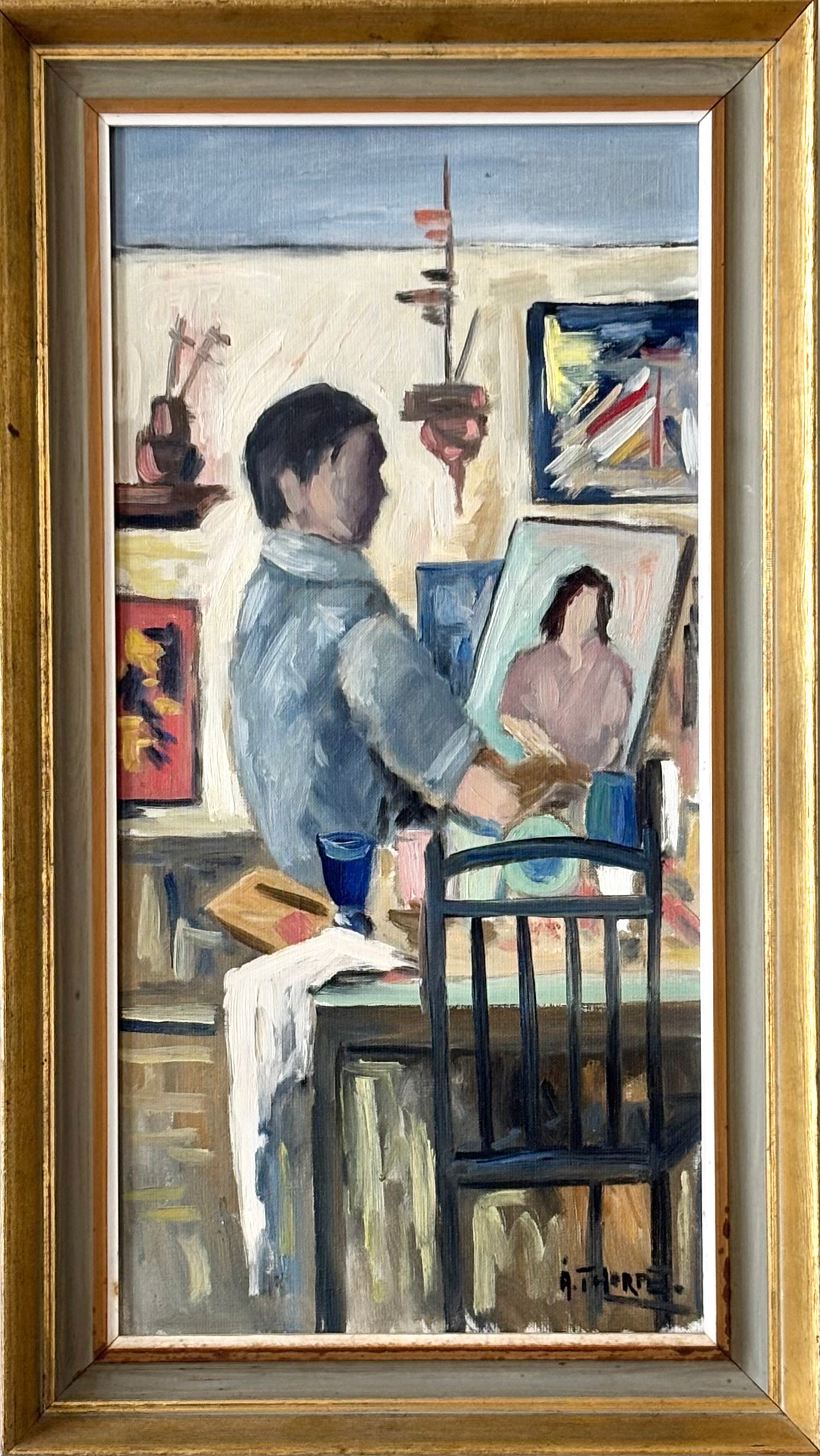 Artist in his Studio