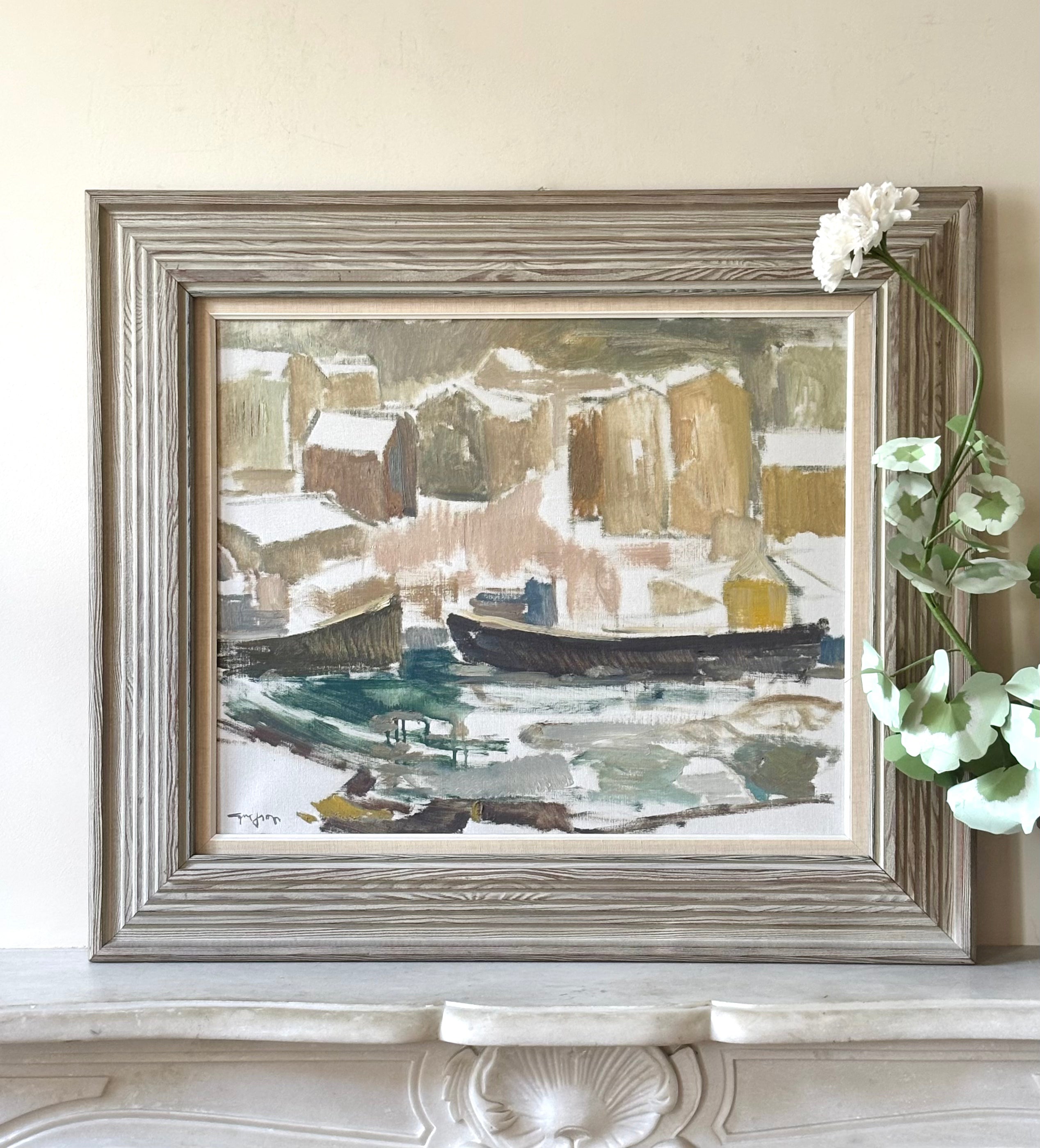 Winter Harbour Scene