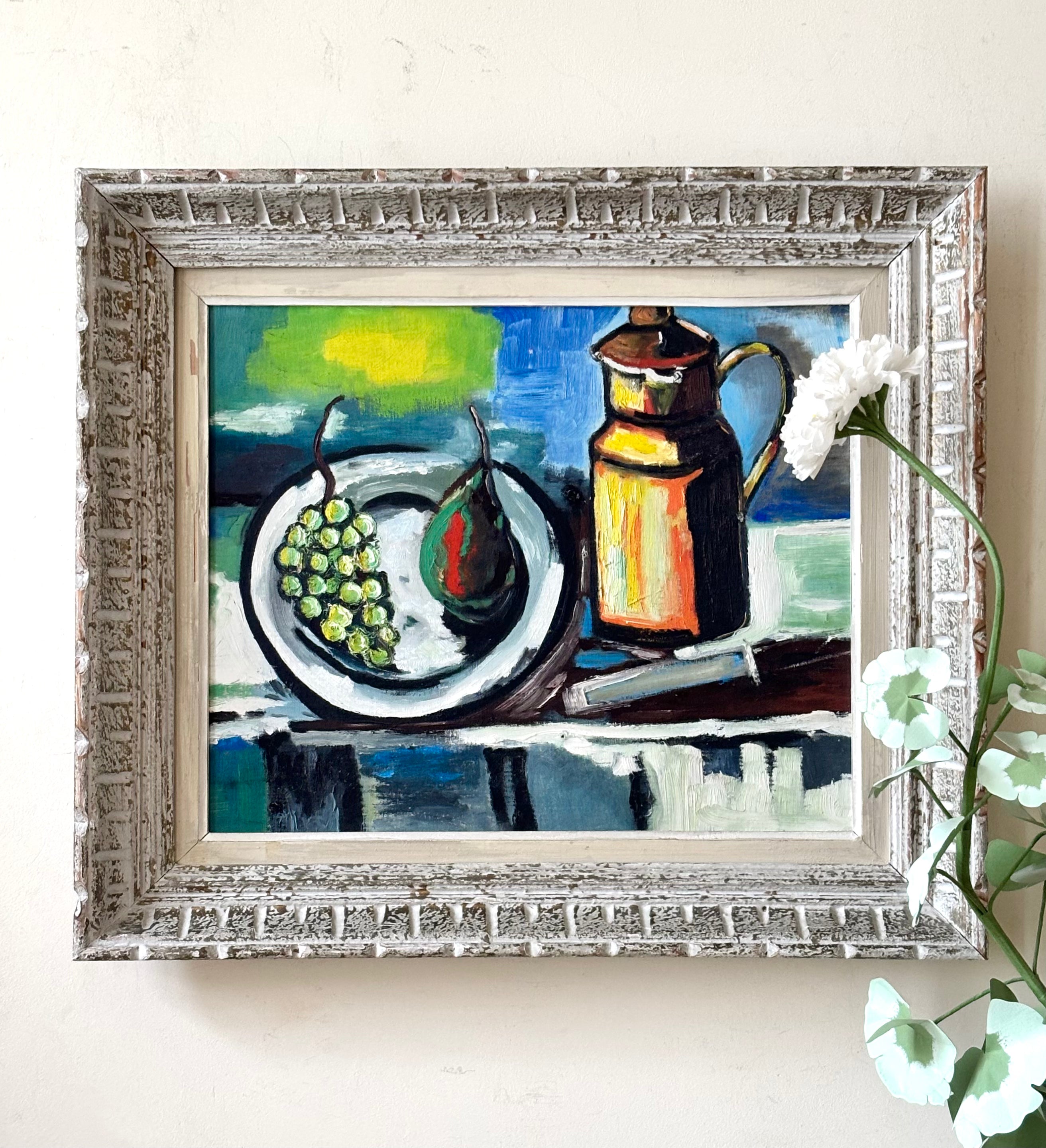 Still Life with Grapes and Coffee Pot