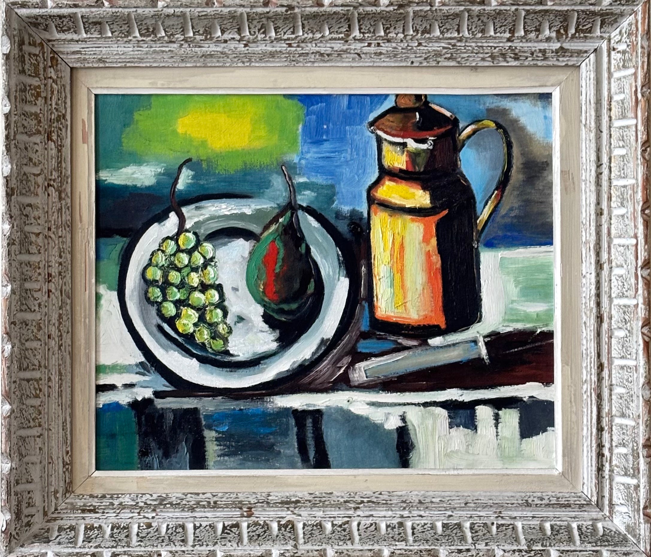 Still Life with Grapes and Coffee Pot