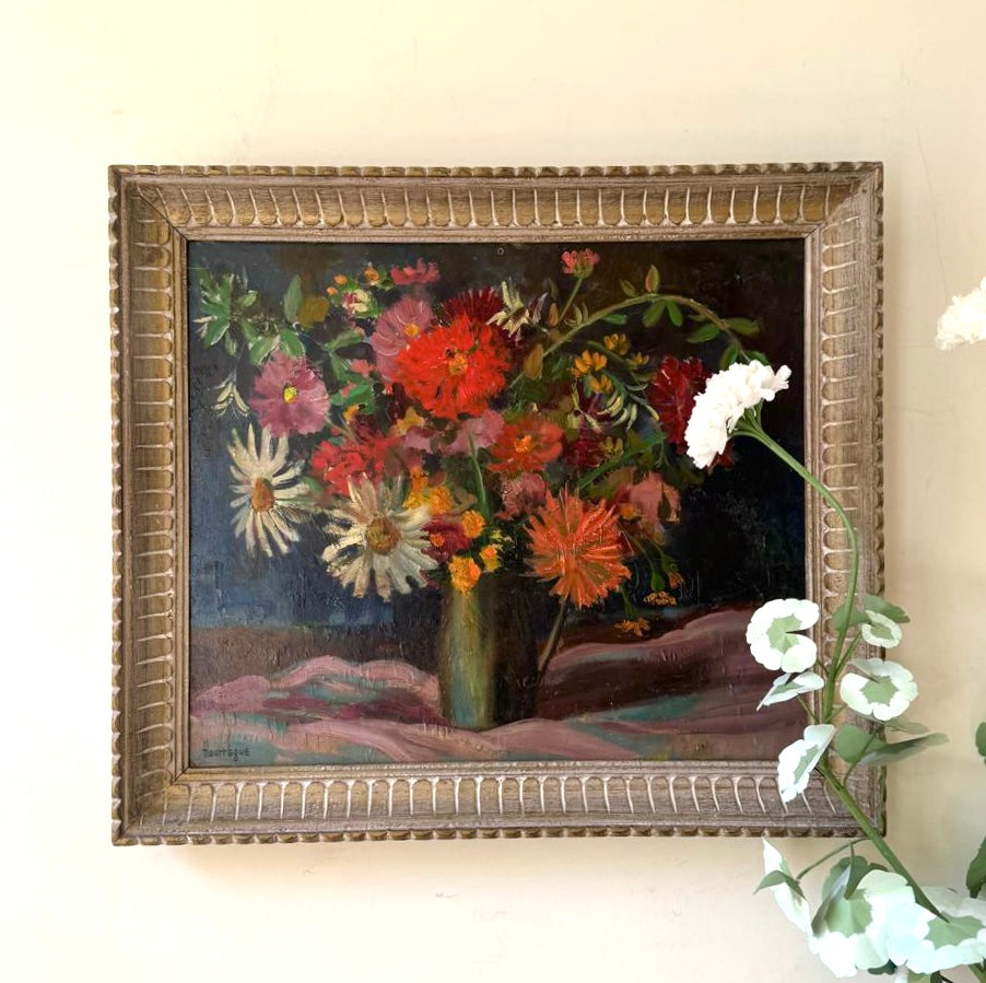 Red Dahlias